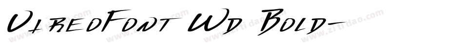 VireoFont Wd Bold字体转换